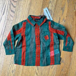 MINI RODINI - Striped button shirt NWT